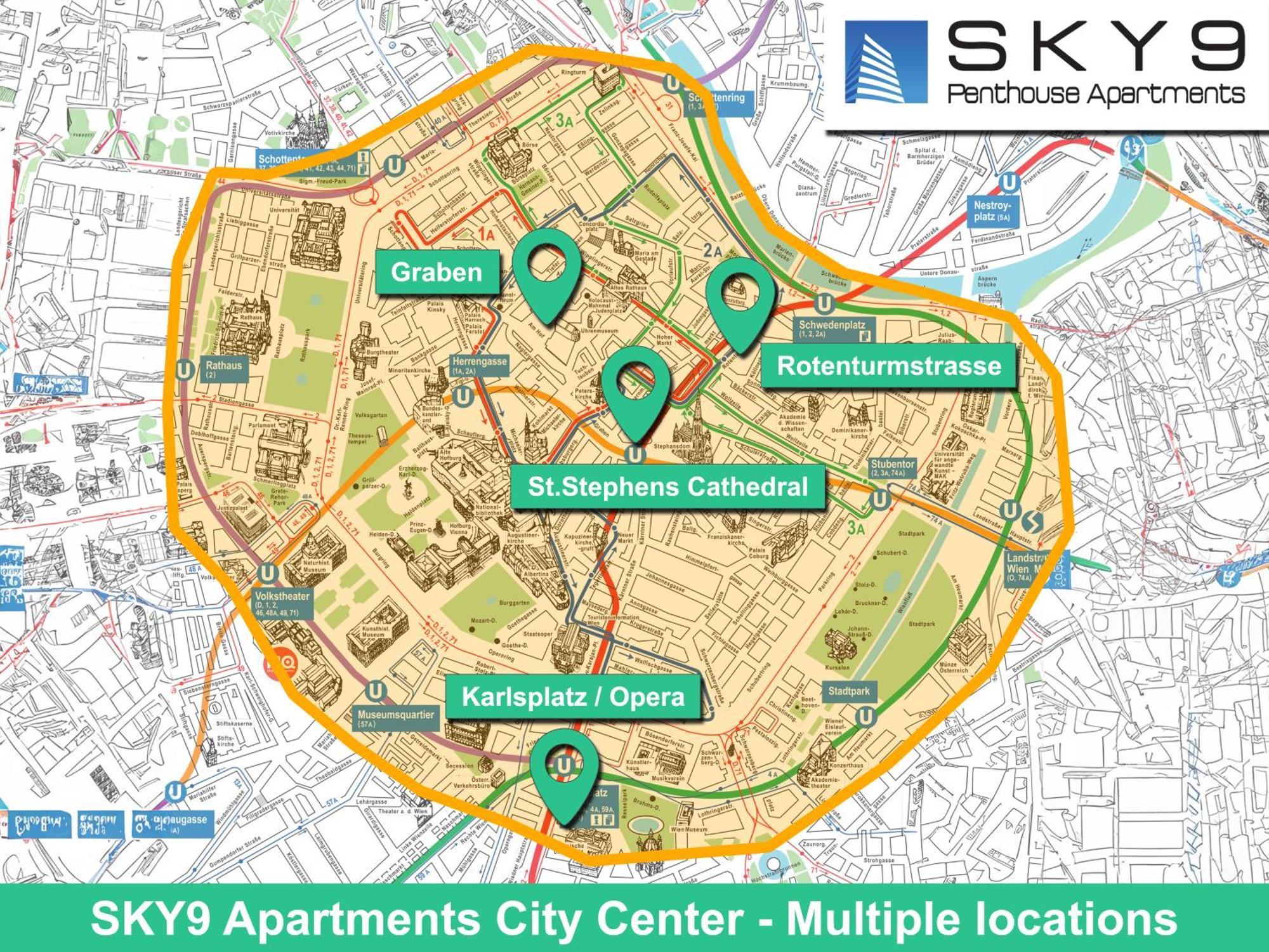 Sky9 Apartments City Center Vienna Luaran gambar