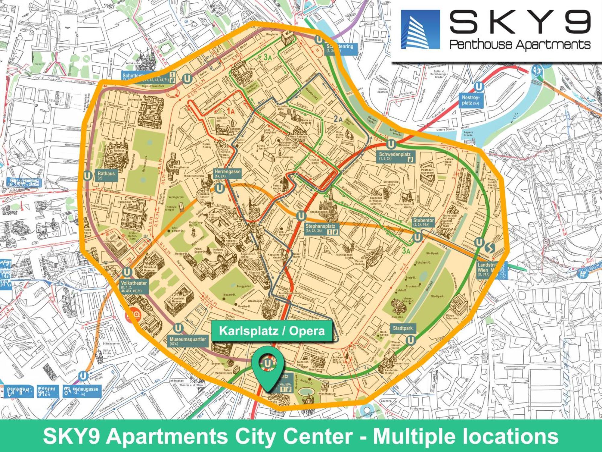 Sky9 Apartments City Center Vienna Bilik gambar
