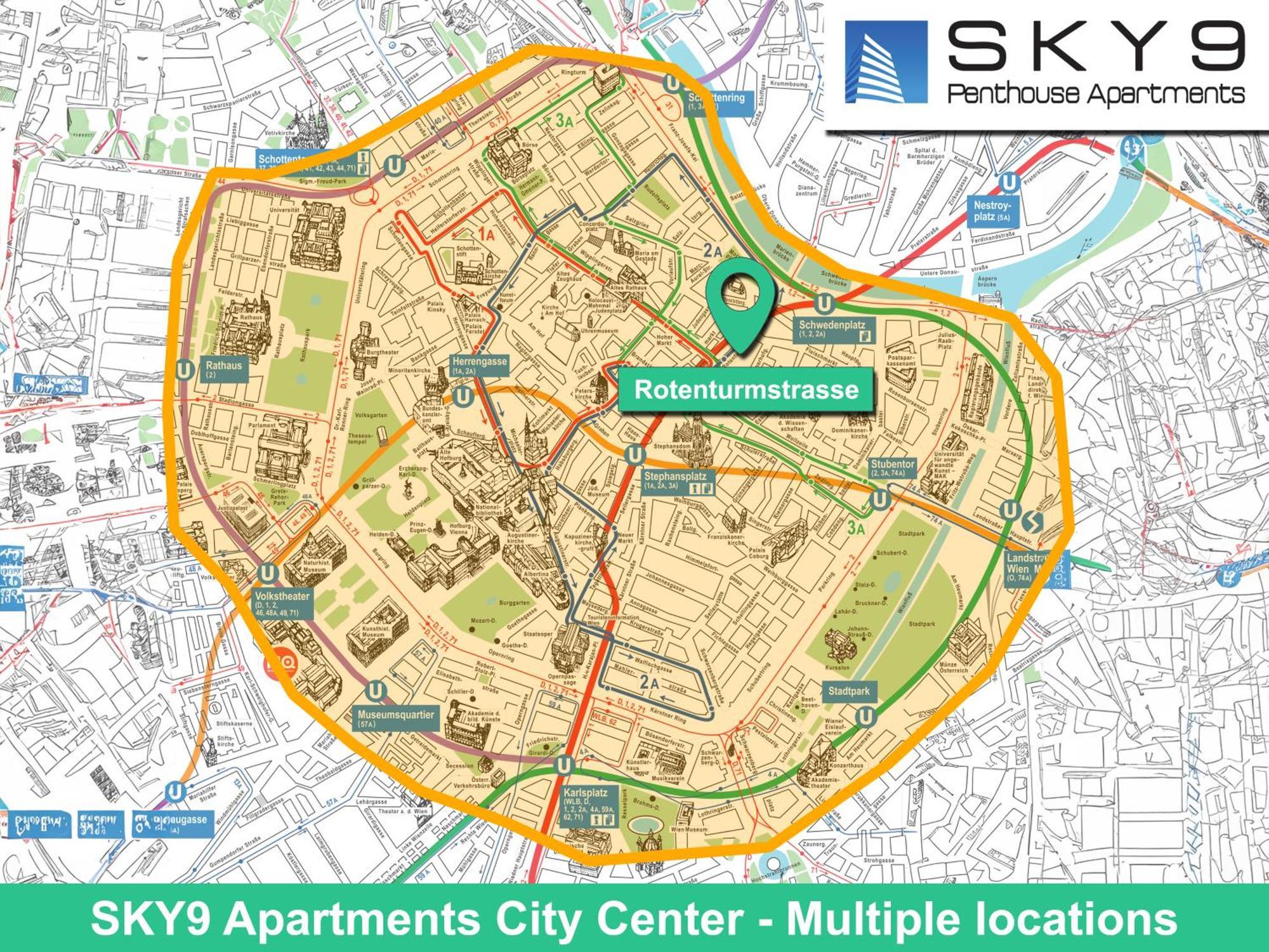 Sky9 Apartments City Center Vienna Bilik gambar